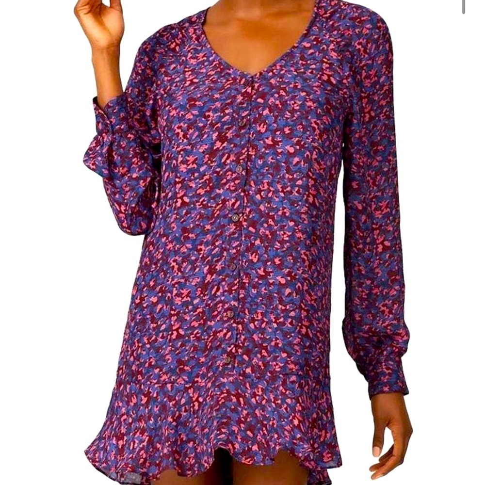 Parker Calantha Silk floral mini dress